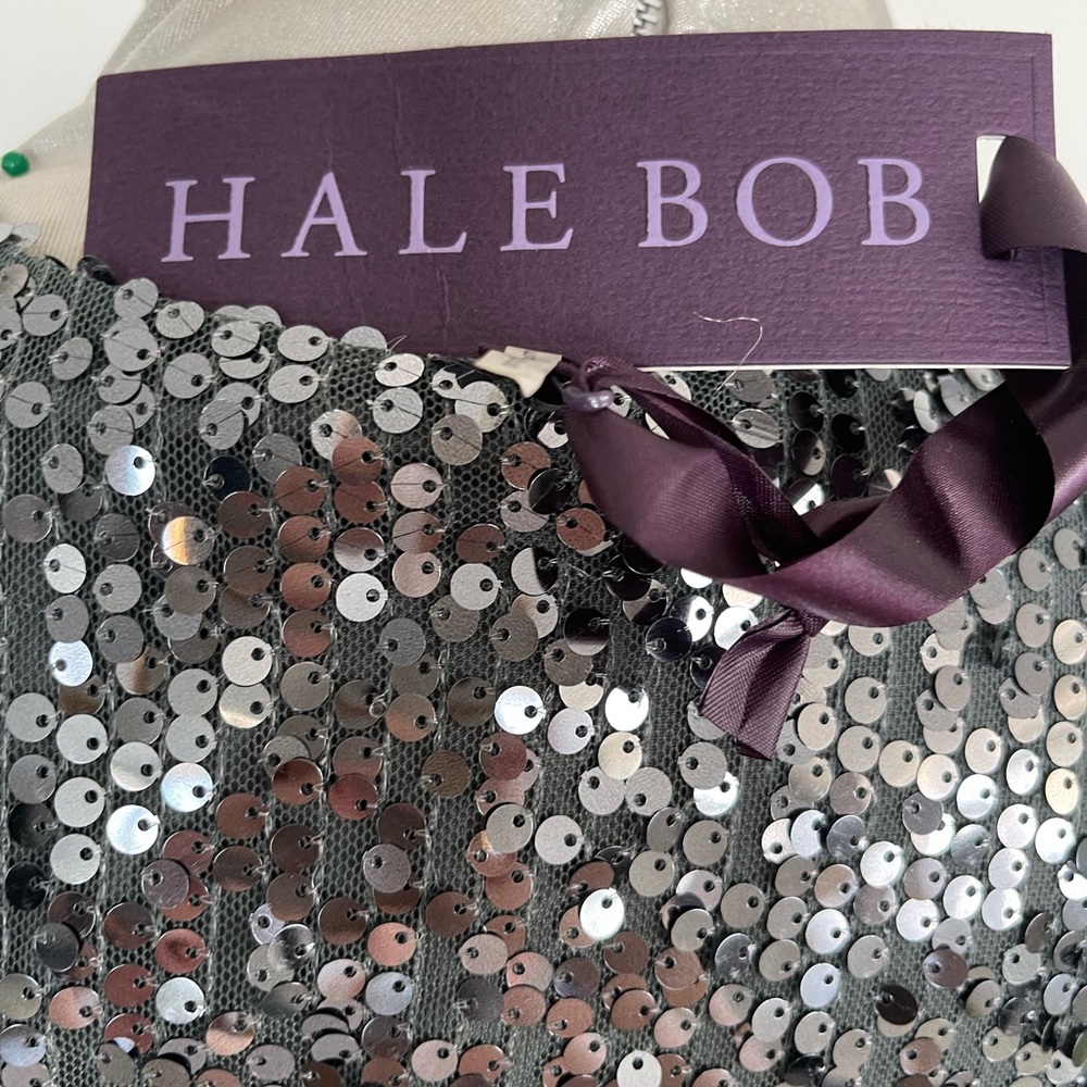Hale Bob Glittering Black Sequin Mini Dress - Picture 10 of 10